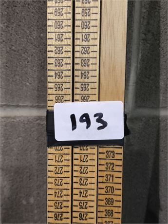 Lot 193 - (3) oversidzed load measuring sticks