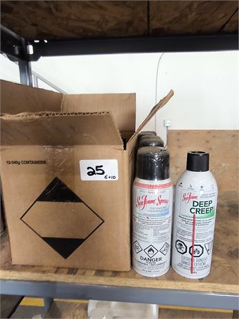 Lot 25 - Sea Foam Top Engine cleaner & Lube, Sea Foam Penetrating Oil & Lubrican