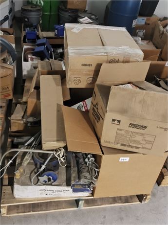 Lot 250 - Rubber Cups, Swab Cups, Grease Gun, Air Filters and Other