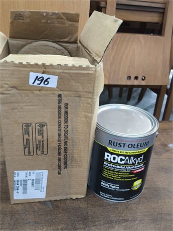 Lot 196- Rust-Oleum Rockalkyd direct-to-metal alkyd enamel