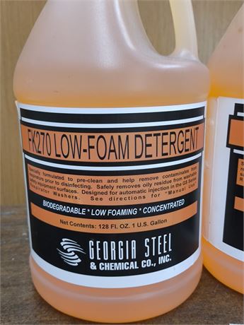 Lot 199- Georgia Steel FK270 low-foam-detergent