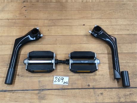 Lot 269 - Bike Pedals and Quill Stems