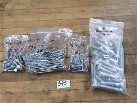 Lot 345 - Allenhead bolts