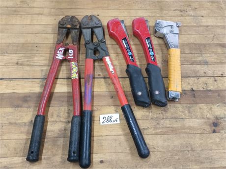 Lot 288 - HT50i stapler, Stapler, bolt cutters