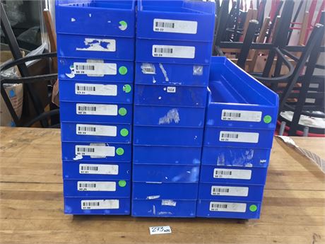 Lot 273 - Assorted plastic parts bins