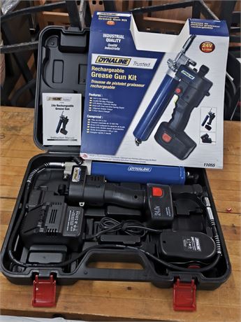 Lot 230 - Dynaline rechargable grease gun kit