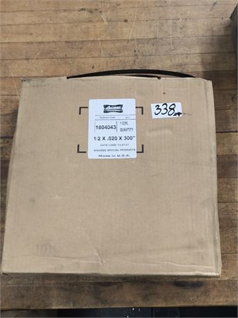 Lot 338 - Acme coil 1/2 x .020 x 300"