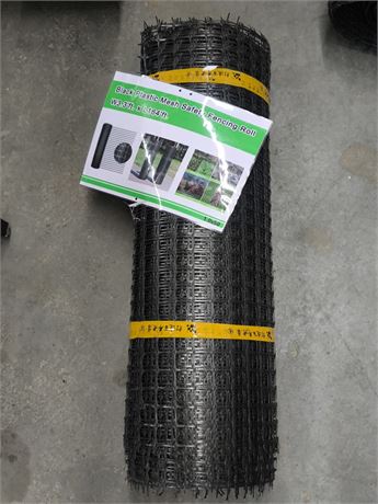 Lot 250 - Black plastic mesh safety fencing roll
