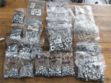 Lot 341 - Assorted locking nuts