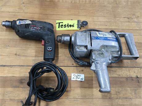 Lot 282 - Artisan reversible drill, Craftsman drill zall