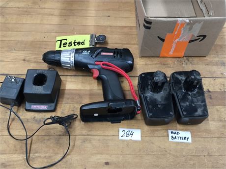 Lot 284 - Craftsman recharable drill