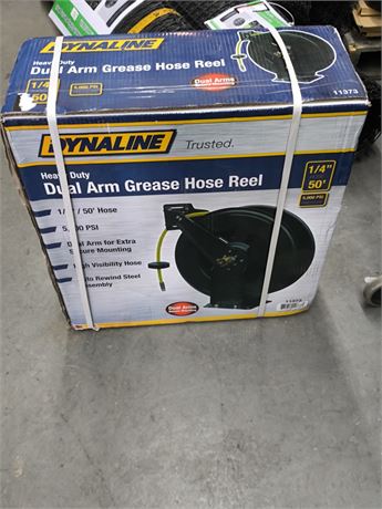 Lot 255 - Dynaline dual arm grease hose reel
