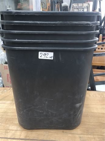 Lot 292 - Plastic Garbage Cans