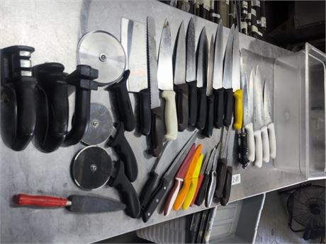 Lot 2-88 - Various Knifes and Sharpeners