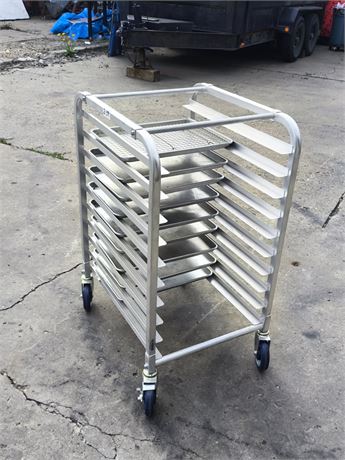 Lot 2-39 - Metal tray racking