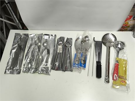 Lot 1-26 - Stainless Steel Kitchen Tools and Utensil