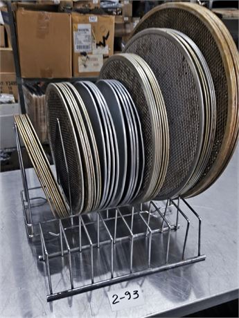 Lot 2-93 - Pizza Screens and Pizza Pans