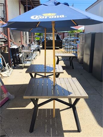 Lot 1-88 - Patio Table with Umbrella