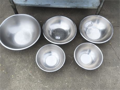 Lot 3-17 - Stainless Steel Bowls