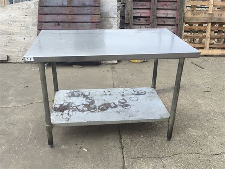 Lot 3-4 - Stainless Steel Table