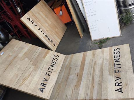 Lot 105 - ARV Fitness Wooden Floor Mats