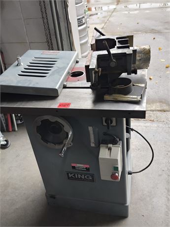 Lot - W - 129 -King Industrial Wood Working Shaper