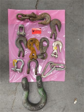 Lot - W-175 - Heavy Duty Metal Towing Hardware