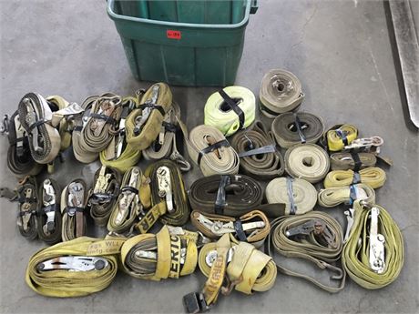 Lot - W-184 - Assortment of Heavy Duty Straps