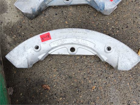 Lot - W - 118 - Greenlee Hydraulic Bender Curved Shoes